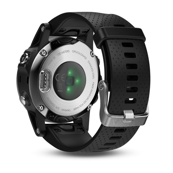 fēnix® 5S Silver with Black Band